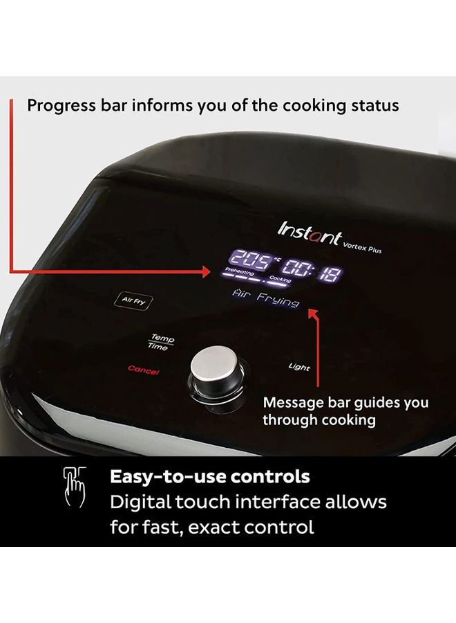 Instant Pot - Vortex Plus 8-In-1 Smart Programs Digital Air Fryer 7.6 L 1700.0 W ‎140-3110-01-UK Black - Image 1