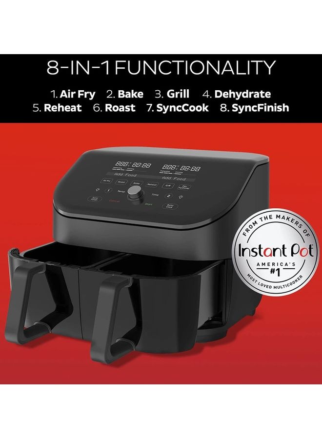 Instant Pot - Vortex Plus 8-In-1 Smart Programs Digital Air Fryer 7.6 L 1700.0 W ‎140-3110-01-UK Black - Image 1