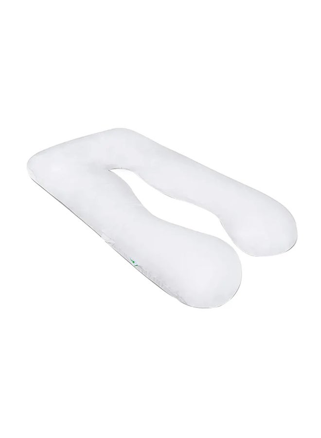 High-quality U-shaped Dream Comfortable and Relaxed Stuffed Maternity Pillow Cotton White ‎139.9x80.01x20.09cm  - Image 1