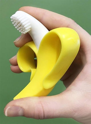 Baby Banana Bendable Soft Silicone Aiybao Infant Training