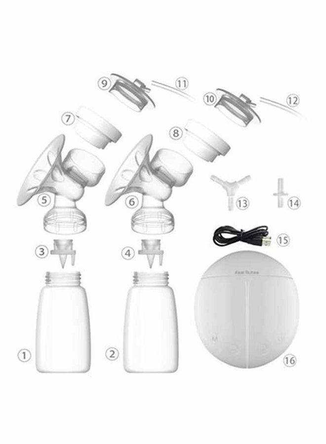 Generic - High-Quality Convenient Double Electric Breast Pump Set With Milk Bottle - Image 1