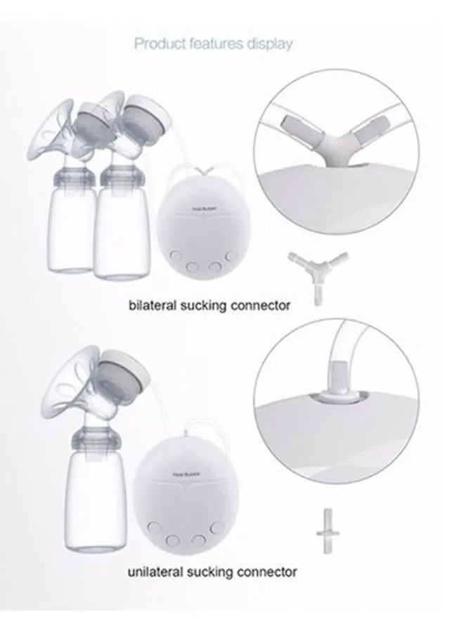 Generic - High-Quality Convenient Double Electric Breast Pump Set With Milk Bottle - Image 1