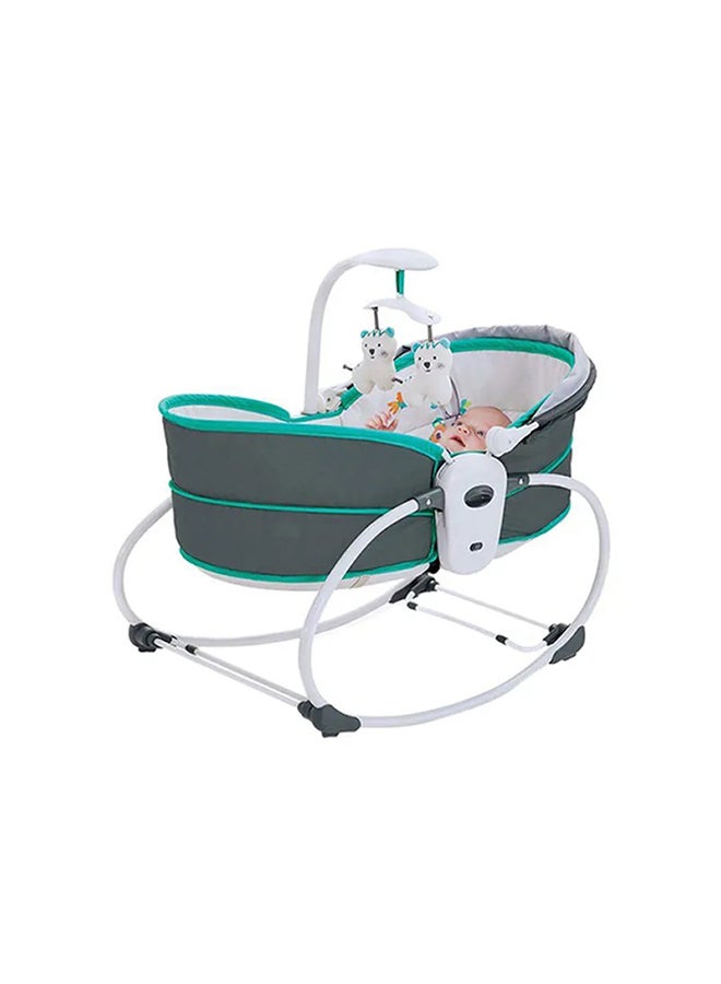 Mastela - 5-In-1 Removable Seat Adjustable Canopy Rocker Bassinet Napper With Musical Vibration - Image 1