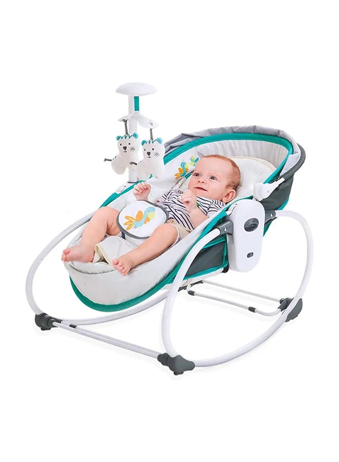 Mastela - 5-In-1 Removable Seat Adjustable Canopy Rocker Bassinet Napper With Musical Vibration - Image 1