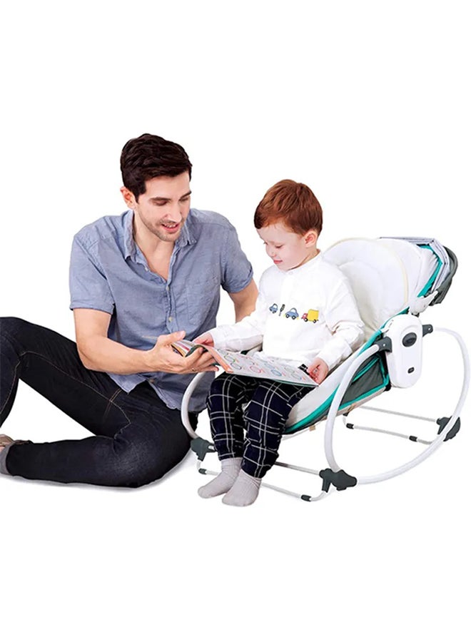 Mastela - 5-In-1 Removable Seat Adjustable Canopy Rocker Bassinet Napper With Musical Vibration - Image 1