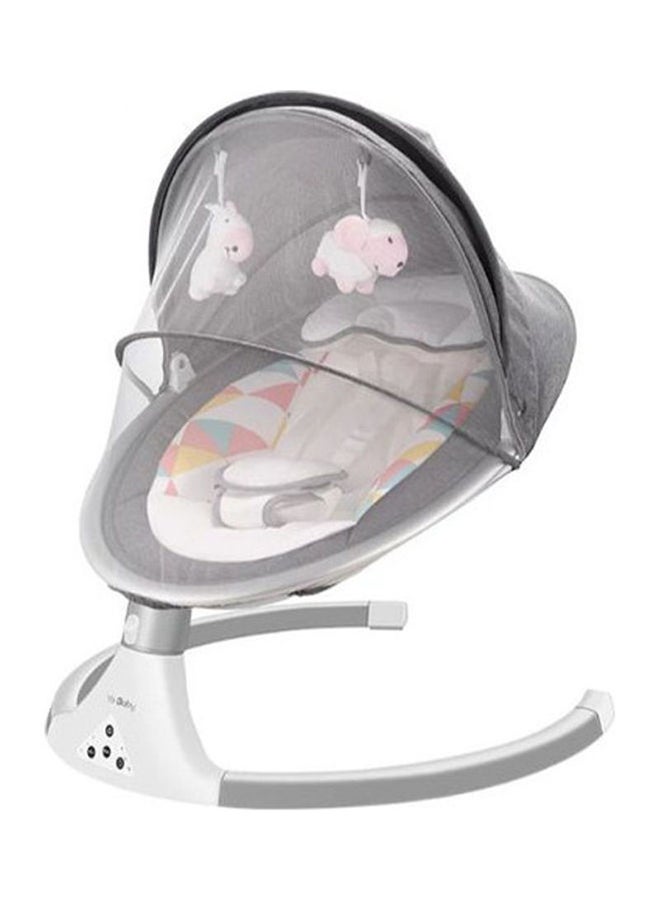 Baby love Remote Control Three Gear Swing Chair With 2 Rattle Toys and Bluetooth for Newborn  - Image 1