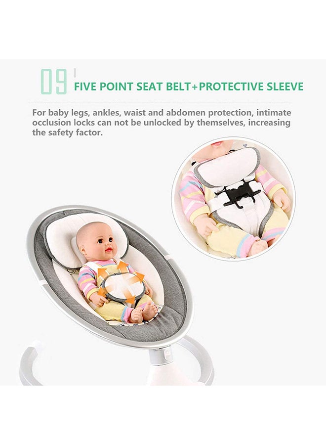 Baby love - Remote Control Three Gear Swing Chair With 2 Rattle Toys and Bluetooth for Newborn - Image 1