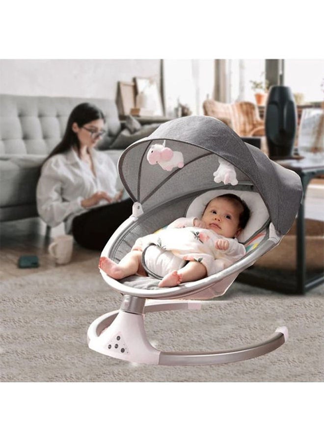 Baby love Remote Control Three Gear Swing Chair With 2 Rattle Toys and Bluetooth for Newborn  - Image 5