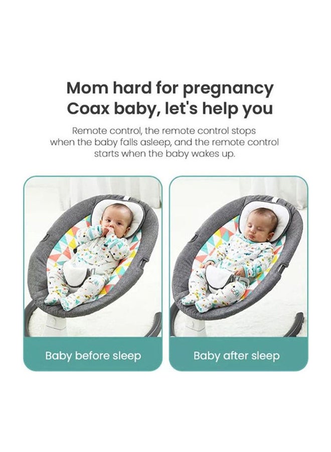 Baby love - Remote Control Three Gear Swing Chair With 2 Rattle Toys and Bluetooth for Newborn - Image 1