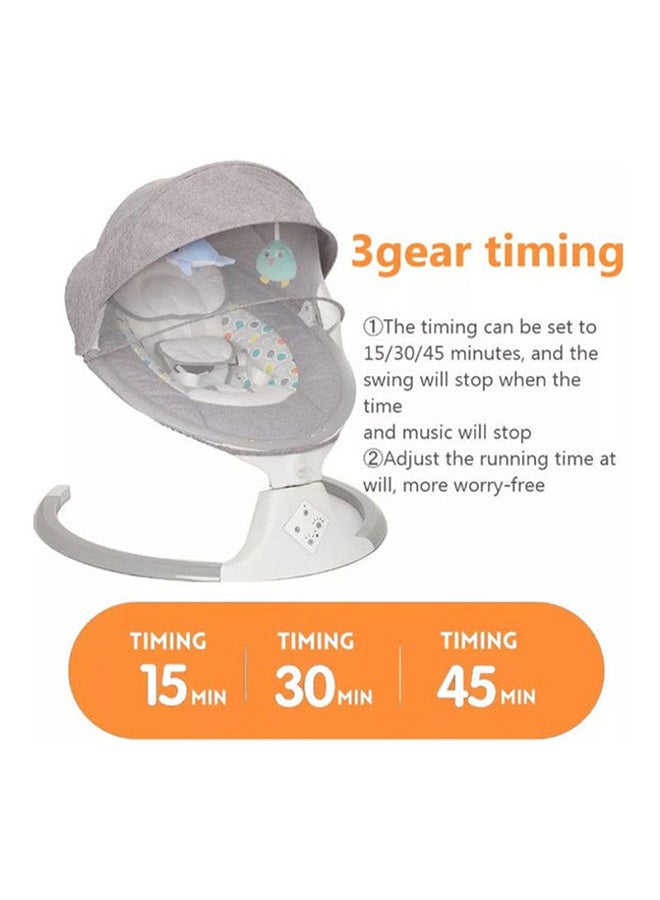 Baby love - Remote Control Three Gear Swing Chair With 2 Rattle Toys and Bluetooth for Newborn - Image 1