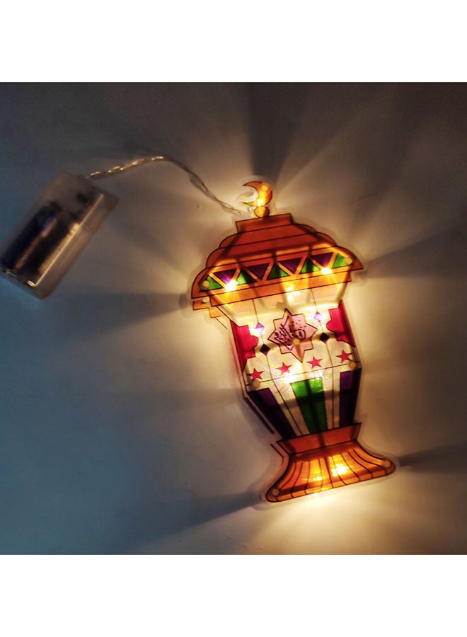 LED Lighting Ramadan Lantern Multicolour 20cm  - Image 2
