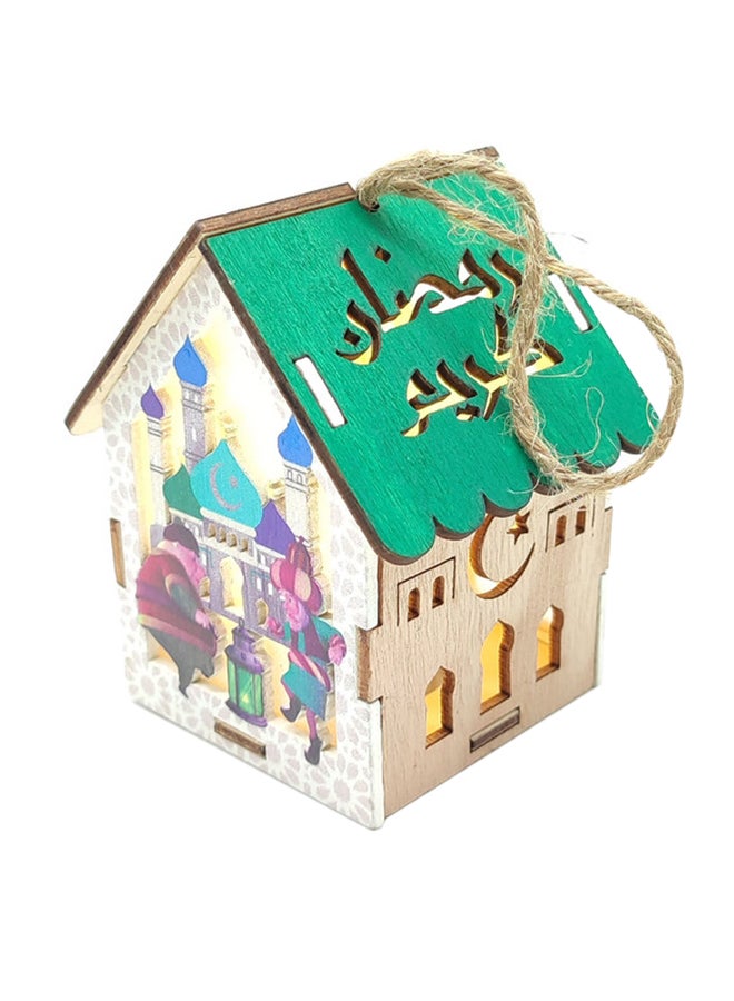 فانوس رمضان على شكل إضاءة LED متعدد الألوان 14 سم - Image 1