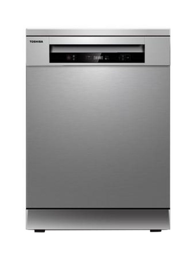 Toshiba - Dish Washer With 14 Place Setting And 6 Programs DW-14F1ME(S) Silver - Image 1