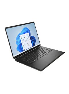 Spectre X360 16-f0007nx Laptop With 16-Inch UHD OLED Display, Core i7 Processor/16GB RAM/1TB SSD/Wndows 11/4GB NVIDIA GeForce RTX 3050 Graphic Card English/Arabic Nightfall Black Aluminum