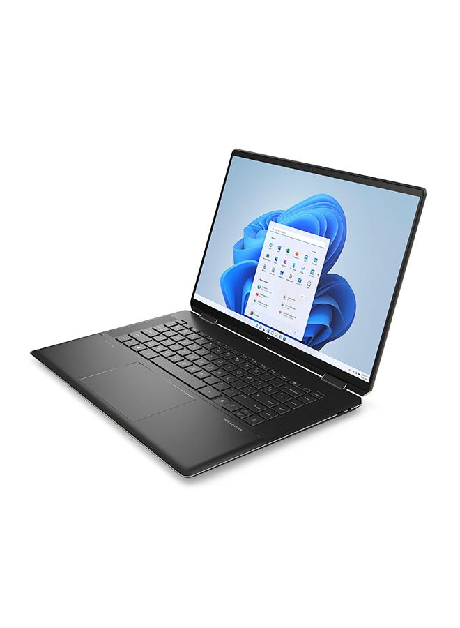 HP - Spectre X360 16-f0007nx Laptop With 16-Inch UHD OLED Display, Core i7 Processor/16GB RAM/1TB SSD/Wndows 11/4GB NVIDIA GeForce RTX 3050 Graphic Card English/Arabic Nightfall Black Aluminum - Image 1