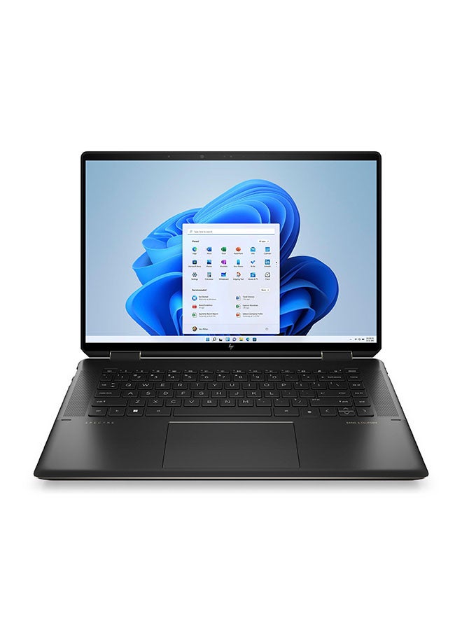 HP - Spectre X360 16-f0007nx Laptop With 16-Inch UHD OLED Display, Core i7 Processor/16GB RAM/1TB SSD/Wndows 11/4GB NVIDIA GeForce RTX 3050 Graphic Card English/Arabic Nightfall Black Aluminum - Image 1