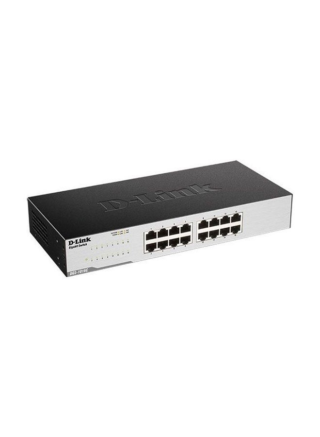 D-Link 16-Port 10/100/1000Base-T Unmanaged Gigabit Switch Black  - Image 2