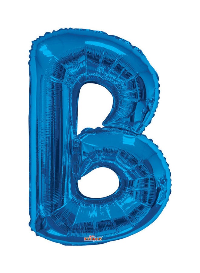 Kaleidoscope - Letter B Royal Blue Shaped Balloon - Image 1