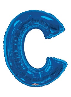 Kaleidoscope Letter C Royal Blue Shaped Balloon 34inch 