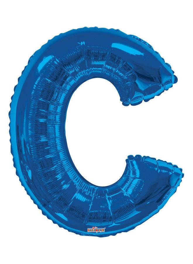 Letter C Royal Blue Shaped Balloon 34inch