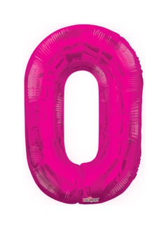 Kaleidoscope Number 0 Pink Shaped Balloon 34inch 