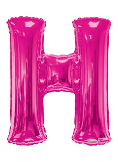 Kaleidoscope Letter H Magenta Shaped Balloon 