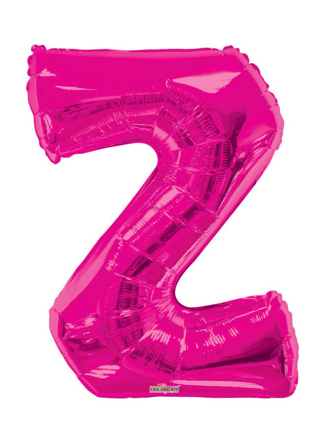 Letter Z Magenta Shaped Balloon