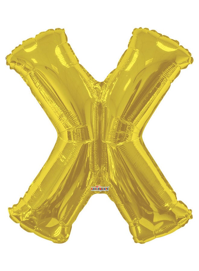 بالون ذهبي على شكل حرف X