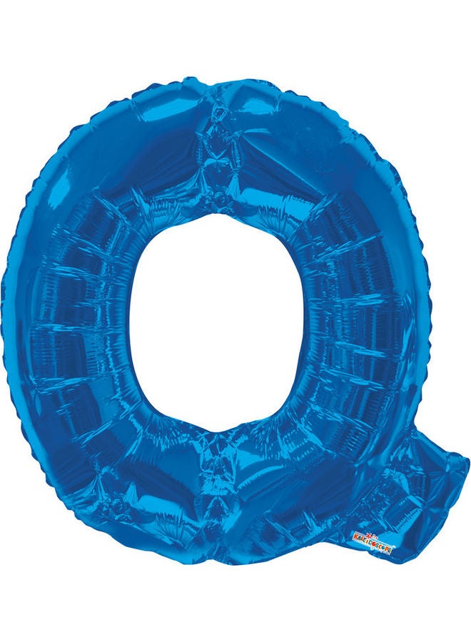 Letter Q Royal Blue Shaped Balloon 34inch