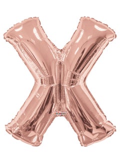 Kaleidoscope Letter X Rose Gold Shaped Balloon 34inch 