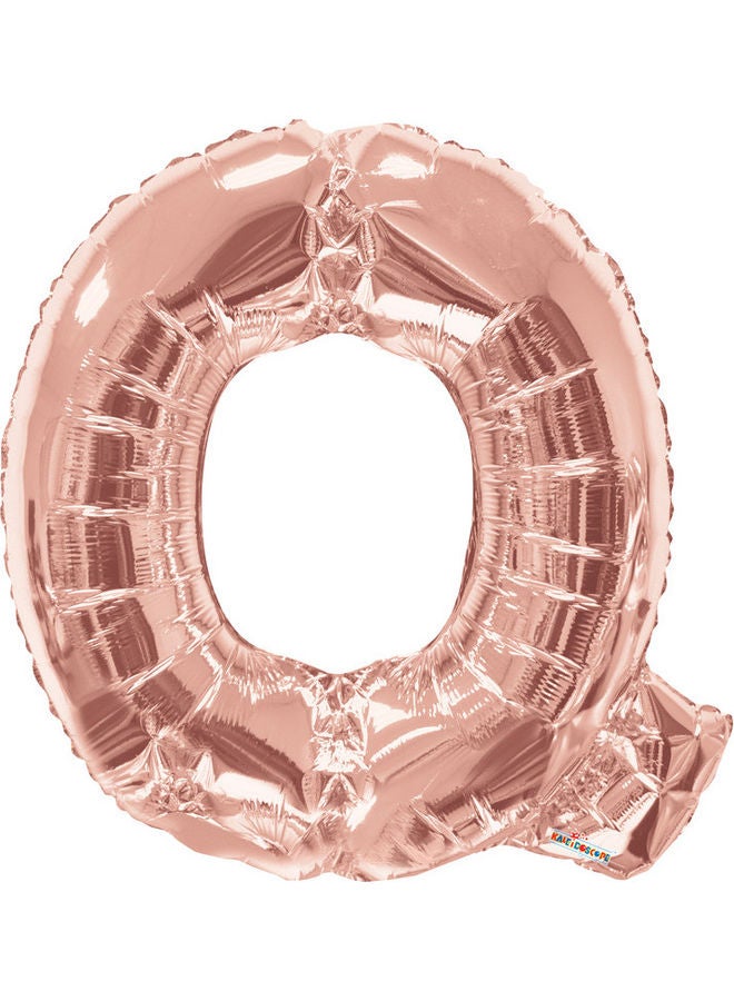 كلايدوسكوب - Letter Q Rose Gold Shaped Balloon - Image 1