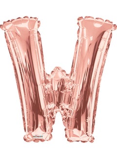 Kaleidoscope Letter W Rose Gold Shaped Balloon 