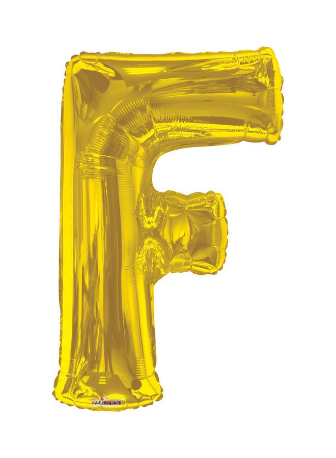 كلايدوسكوب - بالون ذهبي على شكل حرف F - Image 1