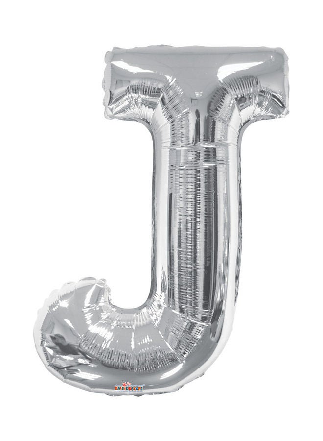 Letter J Silver Shaped Balloon 34inch - v1648579545/N53003342A_1