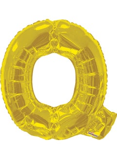 Kaleidoscope Letter Q Gold Shaped Balloon 34inch 