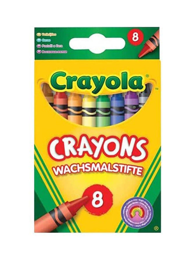 Crayola Cy52-3008 8 Wax Crayons 11.6 x 7.1cm - Image 1