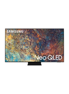55 Inch TV Neo QLED 4K processor Neo Slim PQI 4300 Anti Reflection HDR 10+, QHDR 32x 100% Color Volume Ultimated UHD Dimming Wide Vewing Angle Built in Receiver - Model (2021) QA55QN90AAUXUM Black