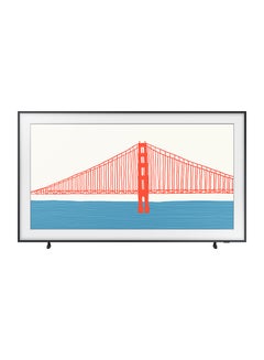 Samsung 55 Inch TV Frame TV QLED 4K Processor Slim look PQI 3400 HDR 10+ Mega Contrast 100% Color Volume Built in Receiver  (2021 Model) QA55LS03AAUXUM White