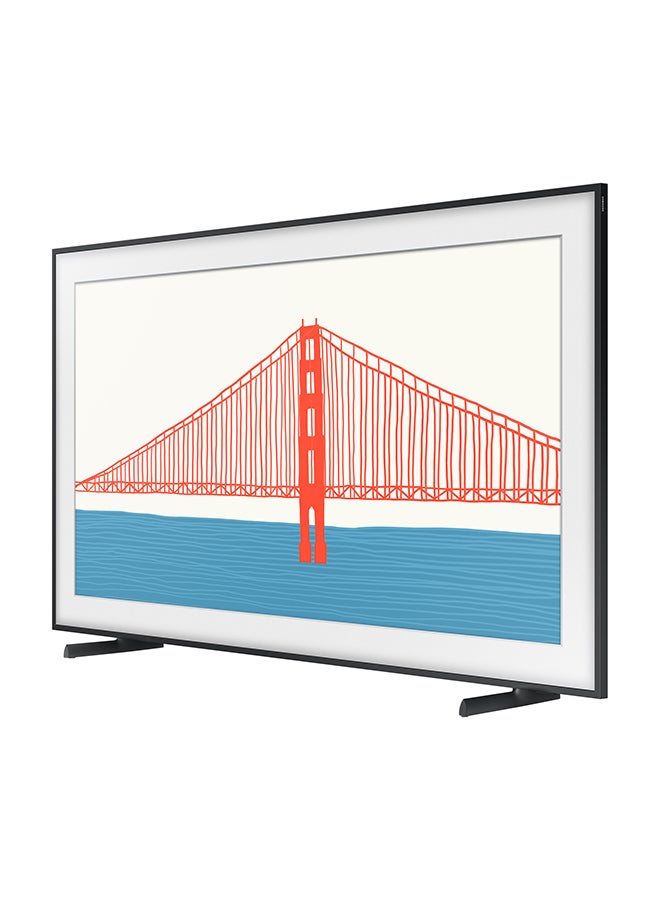 Samsung - Samsung 55 Inch TV Frame TV QLED 4K Processor Slim look PQI 3400 HDR 10+ Mega Contrast 100% Color Volume Built in Receiver  (2021 Model) QA55LS03AAUXUM White - Image 1