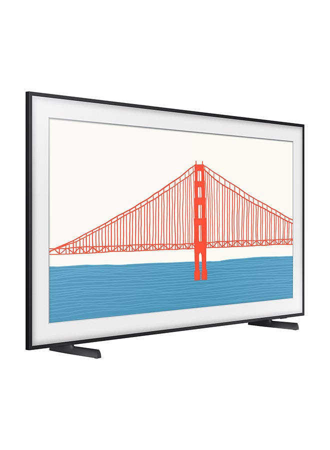 Samsung - Samsung 55 Inch TV Frame TV QLED 4K Processor Slim look PQI 3400 HDR 10+ Mega Contrast 100% Color Volume Built in Receiver  (2021 Model) QA55LS03AAUXUM White - Image 1