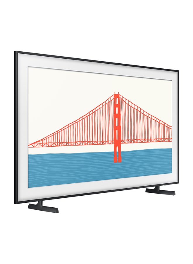 Samsung - Samsung 55 Inch TV Frame TV QLED 4K Processor Slim look PQI 3400 HDR 10+ Mega Contrast 100% Color Volume Built in Receiver  (2021 Model) QA55LS03AAUXUM White - Image 1