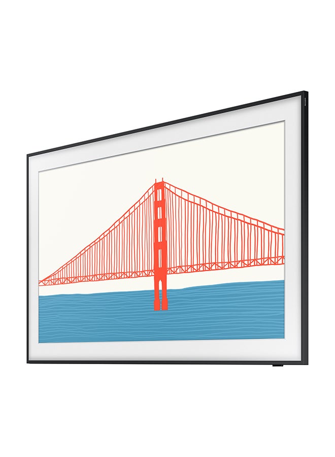 Samsung - Samsung 55 Inch TV Frame TV QLED 4K Processor Slim look PQI 3400 HDR 10+ Mega Contrast 100% Color Volume Built in Receiver  (2021 Model) QA55LS03AAUXUM White - Image 1