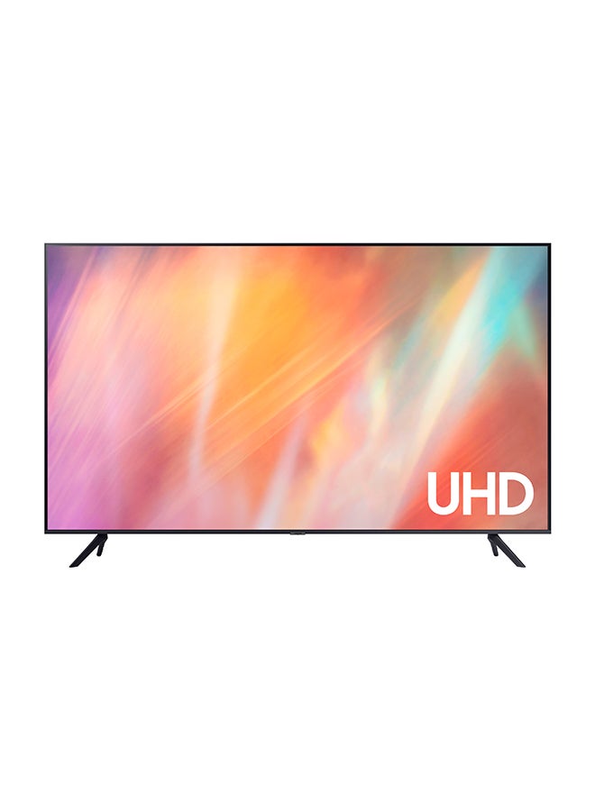 Samsung - 50 Inch 4K UHD Smart LED TV, HDR Crystal Processor 4K With Tizen OS, 60 Hz Refresh rates and Built-In Receiver Model (2021). UA50AU7000UXUM Black - Image 1