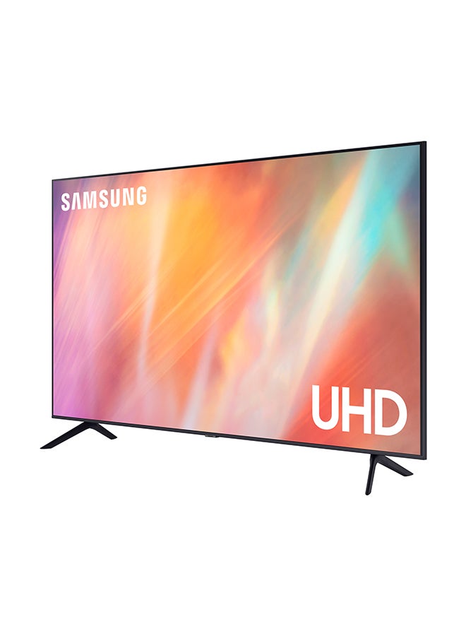 Samsung - 50 Inch 4K UHD Smart LED TV, HDR Crystal Processor 4K With Tizen OS, 60 Hz Refresh rates and Built-In Receiver Model (2021). UA50AU7000UXUM Black - Image 1