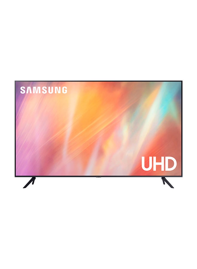 Samsung 43 Inch Smart Android LED Ultra HD 4K TV Flat Panel, 60 Hz Refresh rates 2021 UA43AU7000UXUM Black  - Image 1
