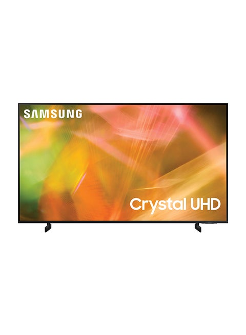 Samsung 85 Inch TV Crystal UHD 4K Processor AirSlim PQI 2200 HDR 10+ Mega Contrast UHD Dimming Dynamic Crystal Color Built in Receiver  (2021 Model) UA85AU8000UXUM Black