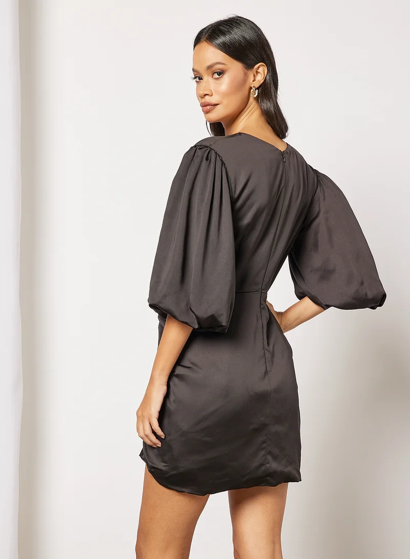 Keepsake Wrap Mini Dress