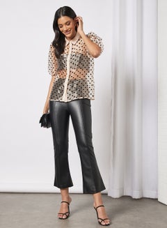 Polka Dot Pattern Shirt Off White - v1648623015/N43969393V_3