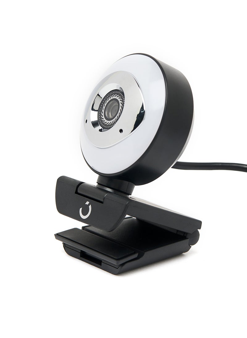 Noon East - 2K 30FPS Webcam With Microphone,Auto Focus,Color Correction and Privacy Cover Black/White - Image 1