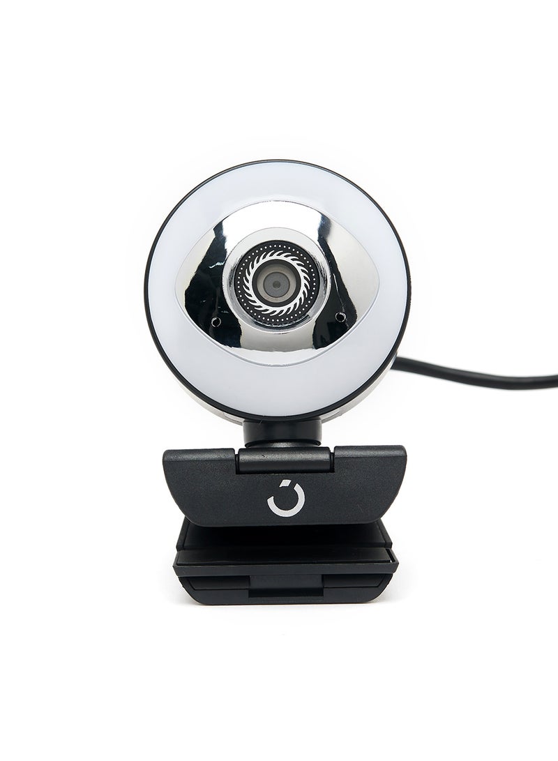 Noon East - 2K 30FPS Webcam With Microphone,Auto Focus,Color Correction and Privacy Cover Black/White - Image 1